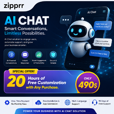 Zipprr AI Chat Software for Business Owners — Automate Support, Sell AI, $490